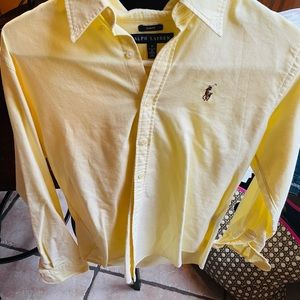 Yellow Ralph Lauren button down, for women